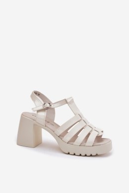 Sandały Model Vinceza 66621 Light Beige - Step in style Step in style
