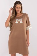 Sukienka Model MI-SK-A6192.52 Light Brown - Italy Moda Italy Moda Sukienka Model MI-SK-A6192.52 Light Brown - Italy Moda Italy Moda