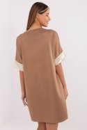 Sukienka Model MI-SK-A6192.52 Light Brown - Italy Moda Italy Moda Sukienka Model MI-SK-A6192.52 Light Brown - Italy Moda Italy Moda