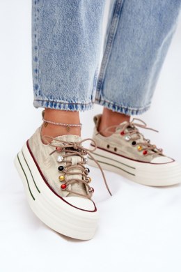 Trampki Model Goe RR2N4105 Beige - Step in style Step in style