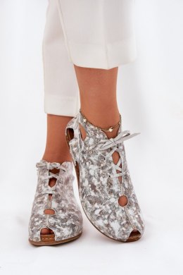 Botki Model Maciejka 03426-46 White/Beige - Step in style Step in style
