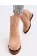 Botki na koturnie ROCHELLE KHAKI - Inello Inello Botki na koturnie ROCHELLE KHAKI - Inello Inello