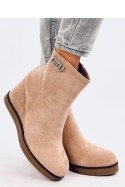 Botki na koturnie ROCHELLE KHAKI - Inello Inello Botki na koturnie ROCHELLE KHAKI - Inello Inello