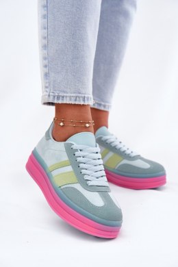 Buty Sportowe Model Ovivene BL607P Blue - Step in style Step in style