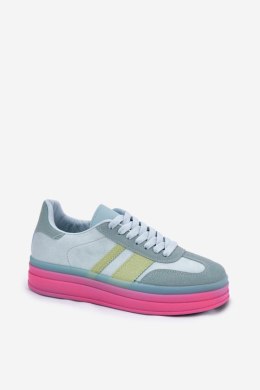 Buty Sportowe Model Ovivene BL607P Blue - Step in style Step in style