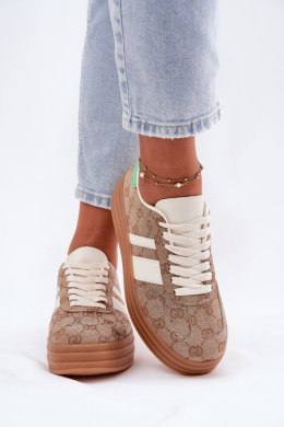 Buty Sportowe Model Ovivene BL607P Khaki - Step in style Step in style
