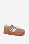 Buty Sportowe Model Ovivene BL607P Khaki - Step in style Step in style Buty Sportowe Model Ovivene BL607P Khaki - Step in style Step in style