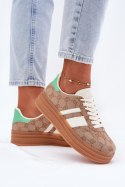Buty Sportowe Model Ovivene BL607P Khaki - Step in style Step in style Buty Sportowe Model Ovivene BL607P Khaki - Step in style Step in style