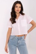 Koszula Damska Model NM-KS-KA-01148.50P White/Pink - NM NM Koszula Damska Model NM-KS-KA-01148.50P White/Pink - NM NM