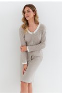 Koszulka nocna Koszula Nocna Model 130 Brown - Cana Cana Koszulka nocna Koszula Nocna Model 130 Brown - Cana Cana