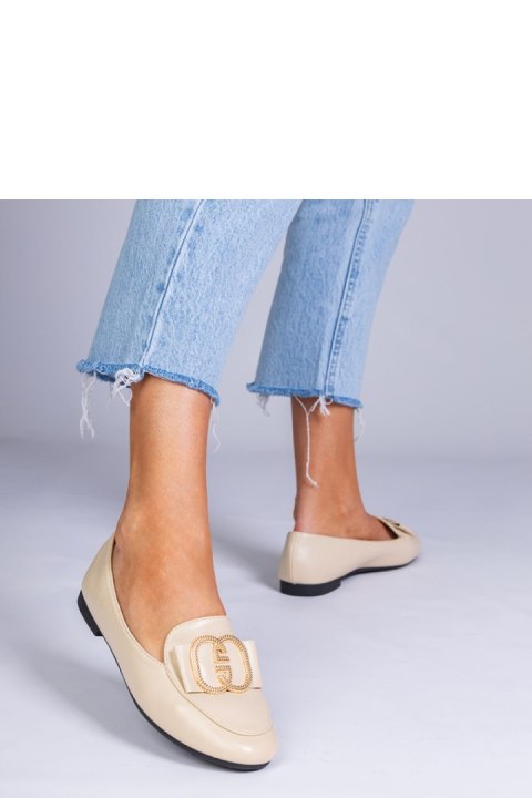 Mokasyny Model Frada GO-180 Beige - PRIMO PRIMO Mokasyny Model Frada GO-180 Beige - PRIMO PRIMO