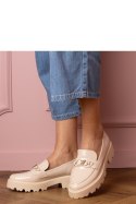 Mokasyny Model Sanita YDF-32 Beige - PRIMO PRIMO Mokasyny Model Sanita YDF-32 Beige - PRIMO PRIMO