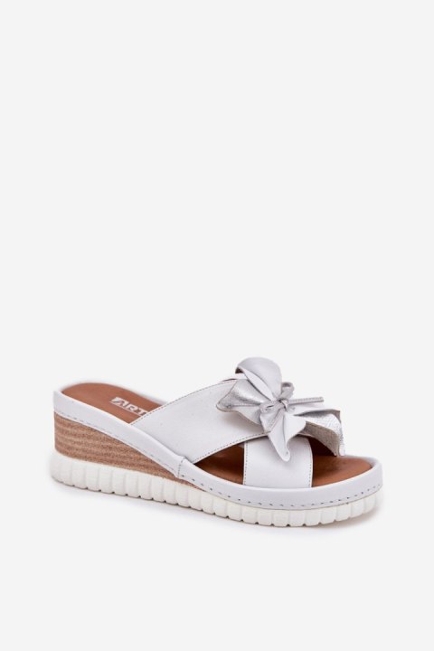 Sandał Klapki Model Artiker 54C0538 White/Silver - Step in style Step in style Sandał Klapki Model Artiker 54C0538 White/Silver - Step in style Step in style