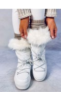 Śniegowce z futrem KENDALS WHITE - Inello Inello Śniegowce z futrem KENDALS WHITE - Inello Inello