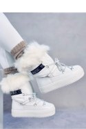 Śniegowce z futrem KENDALS WHITE - Inello Inello Śniegowce z futrem KENDALS WHITE - Inello Inello