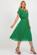 Sukienka Model DHJ-SK-8839-1.23X Dark Green - Italy Moda Italy Moda Sukienka Model DHJ-SK-8839-1.23X Dark Green - Italy Moda Italy Moda