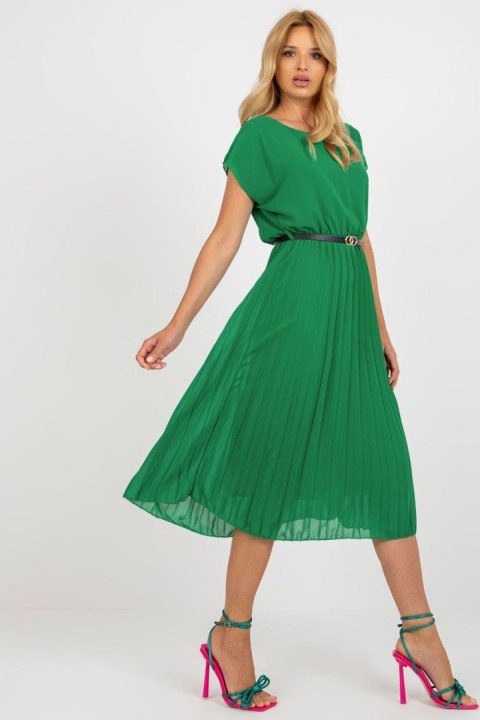 Sukienka Model DHJ-SK-8839-1.23X Dark Green - Italy Moda Italy Moda Sukienka Model DHJ-SK-8839-1.23X Dark Green - Italy Moda Italy Moda