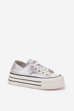 Trampki Model GOE RR2N4108 Silver - Step in style Step in style