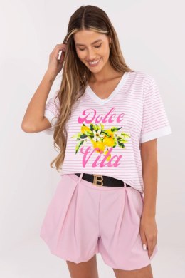 Bluzka Model MI-BZ-M6312-2.93 Fluo Pink - Italy Moda Italy Moda