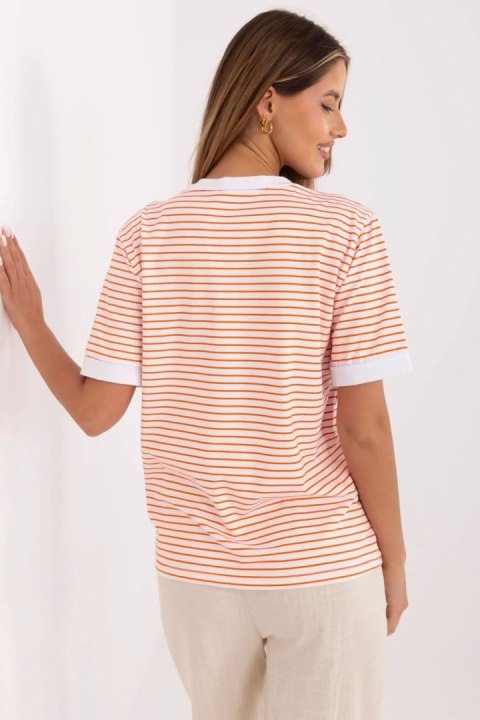 Bluzka Model MI-BZ-M6312-2.93 Orange - Italy Moda Italy Moda Bluzka Model MI-BZ-M6312-2.93 Orange - Italy Moda Italy Moda