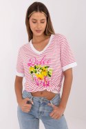 Bluzka Model MI-BZ-M6312-2.93 Red - Italy Moda Italy Moda Bluzka Model MI-BZ-M6312-2.93 Red - Italy Moda Italy Moda