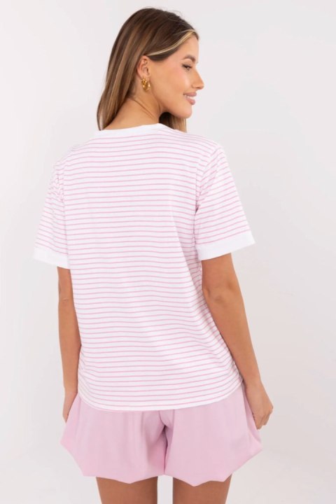 Bluzka Model MI-BZ-M6312-3.77 Fluo Pink - Italy Moda Italy Moda Bluzka Model MI-BZ-M6312-3.77 Fluo Pink - Italy Moda Italy Moda