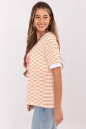 Bluzka Model MI-BZ-M6312-3.77 Orange - Italy Moda Italy Moda Bluzka Model MI-BZ-M6312-3.77 Orange - Italy Moda Italy Moda