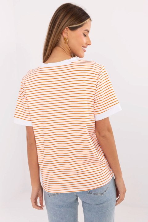 Bluzka Model MI-BZ-M6312-3.77 Orange - Italy Moda Italy Moda Bluzka Model MI-BZ-M6312-3.77 Orange - Italy Moda Italy Moda