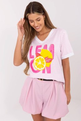 Bluzka Model MI-BZ-M6312-4.74 Fluo Pink - Italy Moda Italy Moda