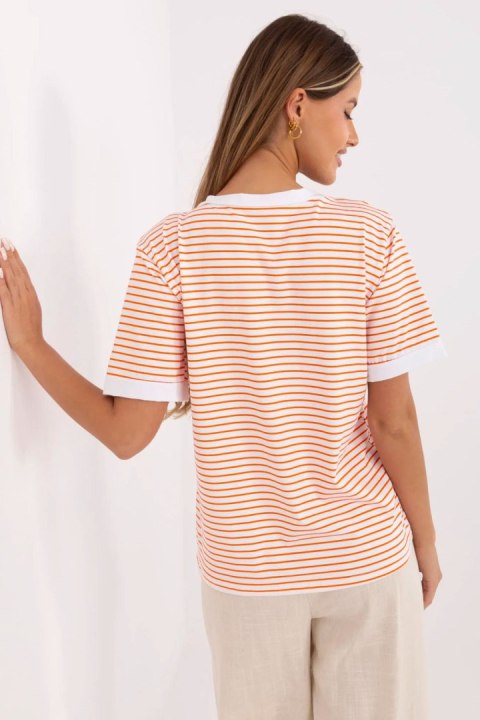 Bluzka Model MI-BZ-M6312-4.74 Orange - Italy Moda Italy Moda Bluzka Model MI-BZ-M6312-4.74 Orange - Italy Moda Italy Moda