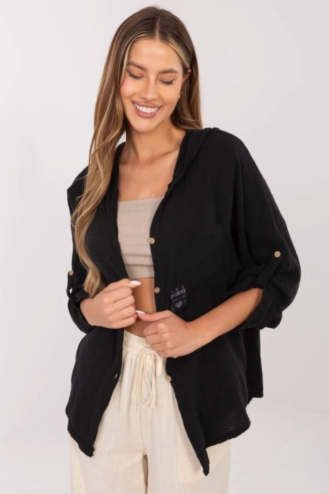 Koszula Damska Model DHJ-KS-25157.87 Black - Italy Moda Italy Moda Koszula Damska Model DHJ-KS-25157.87 Black - Italy Moda Italy Moda