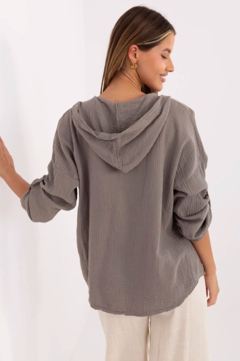 Koszula Damska Model DHJ-KS-25157.87 Dark Grey - Italy Moda Italy Moda Koszula Damska Model DHJ-KS-25157.87 Dark Grey - Italy Moda Italy Moda