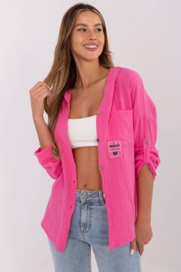 Koszula Damska Model DHJ-KS-25157.87 Dark Pink - Italy Moda Italy Moda
