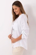 Koszula Damska Model DHJ-KS-25157.87 White - Italy Moda Italy Moda Koszula Damska Model DHJ-KS-25157.87 White - Italy Moda Italy Moda