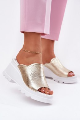 Sandał Klapki Model Artiker 56C0435 Gold - Step in style Step in style