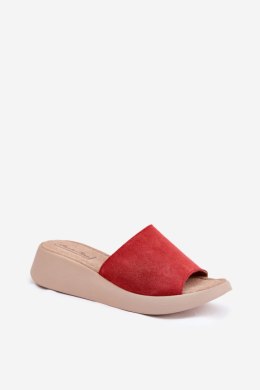 Sandał Klapki Model Panto Fino RR267040 Red - Step in style Step in style