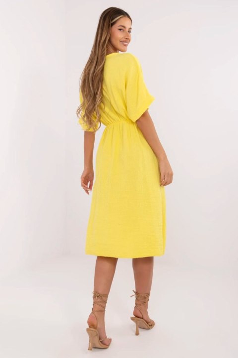Sukienka Model MI-SK-121008.84 Yellow - Italy Moda Italy Moda Sukienka Model MI-SK-121008.84 Yellow - Italy Moda Italy Moda