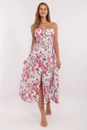 Sukienka Model MI-SK-23817-12.95 White/Pink - Italy Moda Italy Moda Sukienka Model MI-SK-23817-12.95 White/Pink - Italy Moda Italy Moda