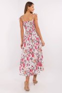 Sukienka Model MI-SK-23817-12.95 White/Pink - Italy Moda Italy Moda Sukienka Model MI-SK-23817-12.95 White/Pink - Italy Moda Italy Moda