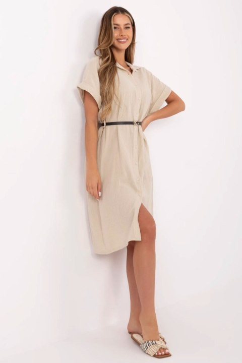 Sukienka Model MI-SK-A2494.99 Beige - Italy Moda Italy Moda Sukienka Model MI-SK-A2494.99 Beige - Italy Moda Italy Moda