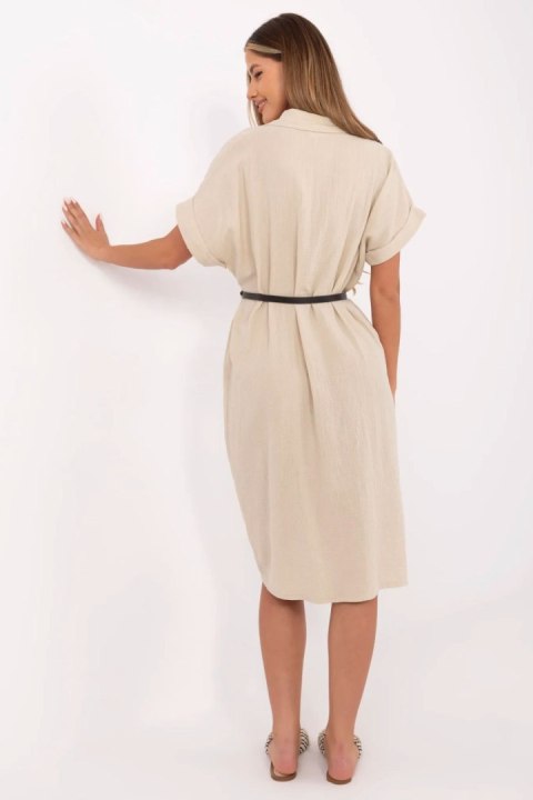 Sukienka Model MI-SK-A2494.99 Beige - Italy Moda Italy Moda Sukienka Model MI-SK-A2494.99 Beige - Italy Moda Italy Moda