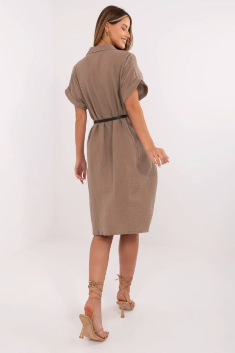 Sukienka Model MI-SK-A2494.99 Brown - Italy Moda Italy Moda Sukienka Model MI-SK-A2494.99 Brown - Italy Moda Italy Moda
