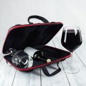 Etui na wino z 2 kieliszkami do wina Diamond duże