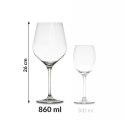 Etui na wino z 2 kieliszkami do wina Diamond duże