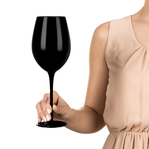 Etui na wino z 2 kieliszkami zestaw do wina Black Etui na wino z 2 kieliszkami zestaw do wina Black