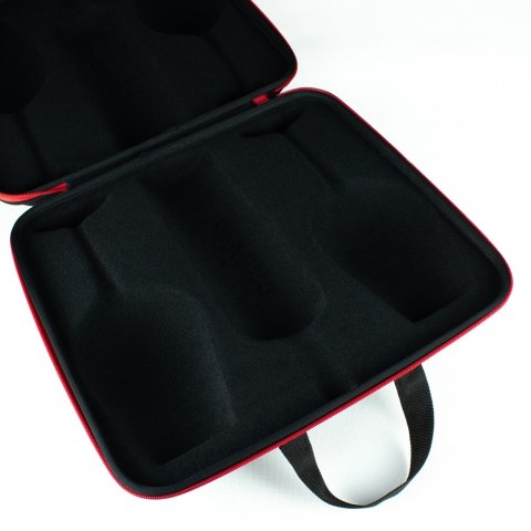 Etui na wino z 2 kieliszkami zestaw do wina Black Etui na wino z 2 kieliszkami zestaw do wina Black