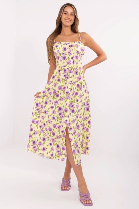 Sukienka Model MI-SK-23817-3.96 Light Yellow - Italy Moda Italy Moda Sukienka Model MI-SK-23817-3.96 Light Yellow - Italy Moda Italy Moda