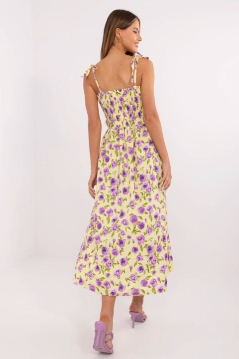 Sukienka Model MI-SK-23817-3.96 Light Yellow - Italy Moda Italy Moda Sukienka Model MI-SK-23817-3.96 Light Yellow - Italy Moda Italy Moda
