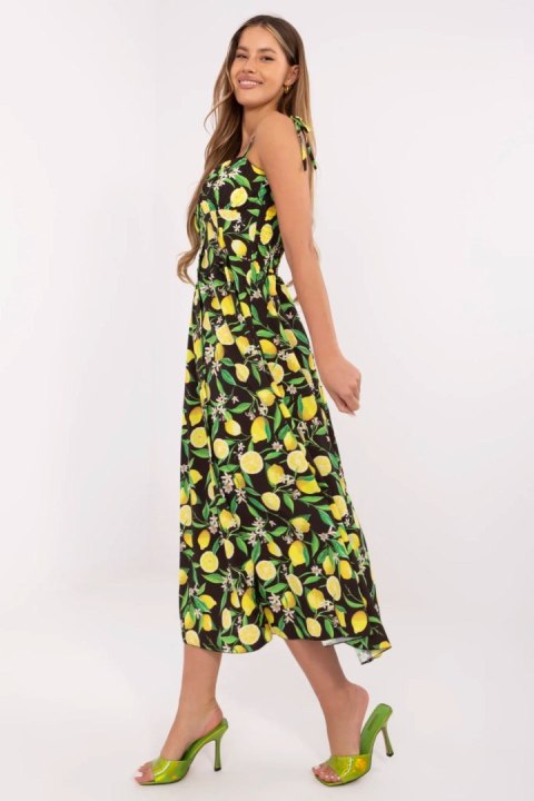 Sukienka Model MI-SK-23817.40 Black/Yellow - Italy Moda Italy Moda Sukienka Model MI-SK-23817.40 Black/Yellow - Italy Moda Italy Moda
