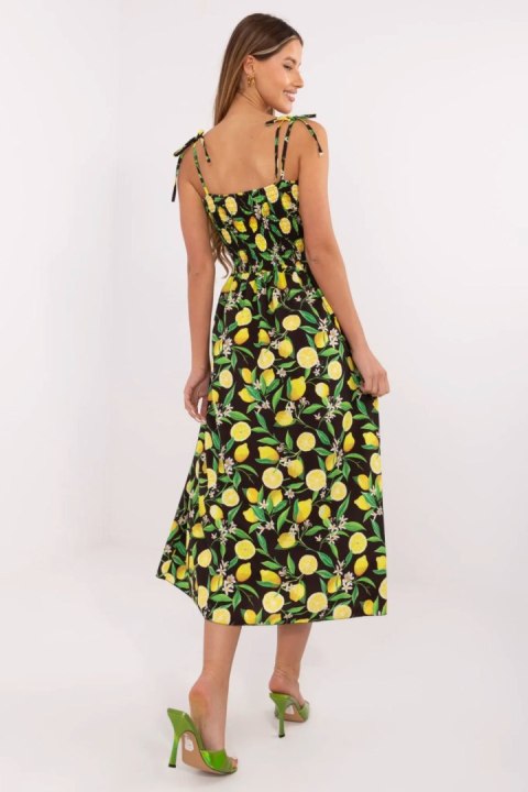 Sukienka Model MI-SK-23817.40 Black/Yellow - Italy Moda Italy Moda Sukienka Model MI-SK-23817.40 Black/Yellow - Italy Moda Italy Moda